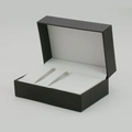 Classic black PU leather watch gift box with white interior lining and flip cover - Five-Piece Set / 166×108×73mm / Coffee