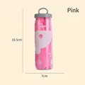 Toalla rosa absorbente para mascotas en envase cilíndrico de 19,5x7 cm - 65*44cm / Rosa