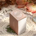 Detailed view of vintage aesthetic paper material box with elegant floral lace decor - Memory Manuscript