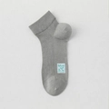 Lightweight grey mesh ankle sock for men with cooling mint fiber and breathable fabric - One Size / Green
