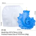 Moule en silicone en forme de conque pour bougies, 99x51x92mm avec échantillon fini - Conque B (HY-85)