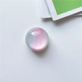 Pink and blue gradient crystal ball phone socket with shimmering pearlescent finish - Lollipop Crystal Ball