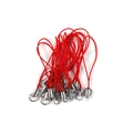 Red nylon mobile phone lanyard with silver metal lobster clasp for DIY jewelry - Red