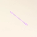 Double-ended mini silicone spatula and spoon tool in lavender for makeup and jars - Small Light Purple