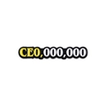 Cartoon CEO Metall-Anstecker mit gelbem und weißem Text auf schwarzem Hintergrund - CEO Million Stil (QHXZ1327)