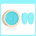 Solid turquoise cream nail gel polish color 010 with matte and glossy finish effect - Solid Gel 10