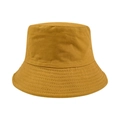Cappello da pescatore pieghevole in cotone giallo zenzero con tesa rinforzata - M (56-58cm) / Giallo Terra/Nero