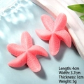 Pink resin starfish charms for DIY crafts with detailed texture and ocean style - Large Pink Sea Star