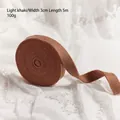 Nastro di lana ispessito kaki chiaro da 3cm per decorazioni natalizie fai da te a mano - 3 cm di larghezza / 5 m di lunghezza / Caffè Chiaro