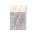 Stickers nail art en relief avec fleurs roses et oiseaux bleus, modèle de style MS 592 - Style Fleur et Oiseau en Relief 5D (MS592)