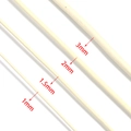 Off-white round genuine leather cords in 1mm 1.5mm 2mm and 3mm sizes for DIY jewelry - Beige