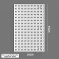 Extra large white pegboard wall organizer panel dimensions 60cm by 39cm for storage - Extra Large ABS Pegboard - White
