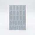 Sky blue striped French manicure nail sticker template sheet model B2 small size - French B2 Small