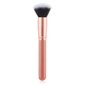 Flat top foundation brush with morandi pink handle and rose gold ferrule for makeup - Round Powder Brush / Orange