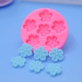Stampo in silicone a fiori di ciliegio per dolci fai-da-te e decorazioni torte - Stile Sakura a 6 Fori(2) / Rosa