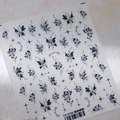 5D stereoscopic ink-dyed butterfly nail stickers TS-3750 with stars and floral patterns - Ink-Dyed Butterfly Shadow (TS-3750)
