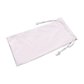 Portable white microfiber drawstring pouch for sunglasses and mobile phone storage - 18*9CM / White