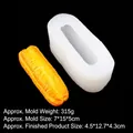 Stampo in silicone 3D realistico per bastoncini fritti B363 per candele e saponi - 4# Bastoncino di Pasta Fritta Sottile Grande B363 Trasparente