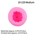 Pink flower shaped silicone mold for DIY candles and soap 5.5x5.5x4.4cm size - 2# Medium Pumpkin / Pink