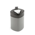 Dispenser per stuzzicadenti a pressione in grigio e nero traslucido - Grigio Nordico
