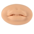 3D silicone lip practice model with realistic skin texture and teeth for makeup training - Nude-Mouth