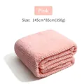 Pink absorbent microfiber bath towel for swimming and fitness, size 145cm x 85cm - 85*145CM / Pink