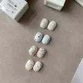 Set de esmalte de uñas en gel con patrones de burbujas de caramelo en cuatro estilos - Juego completo de 4 colores / 10ml*4 Botellas