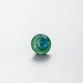 Round geometric green and blue zircon stud earring accessory with faceted finish - 6.2MM / Blue Green/Mocha (30#)