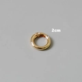 Hebilla de anillo de resorte dorado de 2cm en aleación de zinc para bolsos y joyas - 2cm / Anillo en O de Resorte Dorado (2cm)