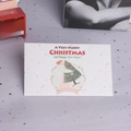 Charming Christmas greeting card with festive illustration and New Year wishes - Merry Christmas Theme Envelope No.2