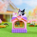 Carillon meccanico con personaggio Kuromi viola e design a tema casa di caramelle - Kuromi Nero (Con Luce)