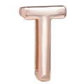 DIY 10mm rose gold alloy letter T charm for jewelry bracelets and necklaces - T (Rose Gold)
