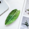 Detail of realistic leaf phone grip with fine vein texture and clear acrylic glossy coating - Leaf Holder - Style 1