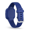 Dunkelblaues Silikon-Ersatzarmband für Garmin Vivofit Jr 3 mit silberner Metallschnalle - Marineblau