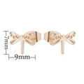 Golden dragonfly stud earrings with detailed hollow wing pattern 9mm by 7mm size - 108 Dragonfly - Gold