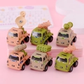 Set di 6 mini veicoli militari giocattolo beige e verde oliva con design a tema army - Serie di Veicoli Militari