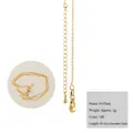 Collar de cadena en O ajustable de oro de 18K con cierre de langosta y colgante 45+5cm - 18k Eslabón O Extensión de Gota de Agua (50CM)