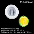 3D lifelike durian silicone mold for mini realistic food crafts and DIY scented candles - 3# Small Durian / Clear