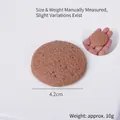 Brown artificial cookie charm with realistic texture, 4.2cm diameter and 10g weight - Coffee Round Cookie - No Ring