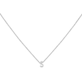Minimalist 18K silver-plated necklace featuring a bold uppercase letter S pendant - Steel S