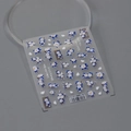 Stickers nail art camélia bleu et blanc avec motifs floraux modèle TS-2219 - Camélia Vert Brume (TS-2919)