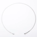 Silver stainless steel flat snake chain necklace with lobster clasp 40+5cm - 3mm-45cm / Steel