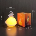 Silver Astronaut + Planet Lamp (Gift Box)