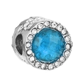 Sky Blue Main Stone White Diamond Halo Cylindrical Style (16)