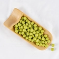 Fagioli verdi artificiali realistici in vassoio di bambù per decorazione cibo - Piselli verdi (500g)