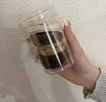 Dicke, hochelastische Haargummis in Erdtönen in einer transparenten Aufbewahrungsdose - Kleine Röhre Kaffee (10 Stück/Packung)
