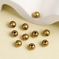 Vintage bronze brass spacer beads for DIY jewelry making on textured background - 4mm (Hole 1.5mm) / Antique Bronze