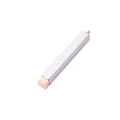 Polished two-tone rectangular pendant in silver and rose gold finish with ring hook - Steel Color + Rose Gold (MP558+MP559)