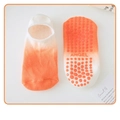 Calze yoga pilates antiscivolo in cotone con sfumatura rosso-arancio e suola in silicone - Taglia unica / Rosso Sfumato