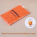 2mm orange baked paint ceramic seed beads for DIY jewelry and handicraft making - Orange 2mm